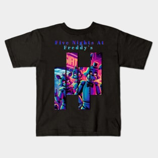 Five Nights At Freddy's Cyberpunk style Kids T-Shirt